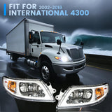 International Harvester 3200–8600 LED Headlight Assembly (2002–2018) - RoadWest Truck Parts - B0B4J7TYYB - High Soar