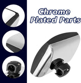 International Hood Mirror Head – Chrome Square Convex (3594843C3) - RoadWest Truck Parts - MZ-9720E - RoadWest Truck Parts