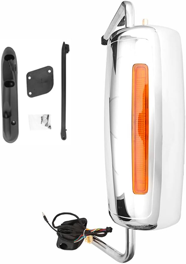 International ProStar Door Mirror – Chrome Heated Power, Door Mount (2002–2018) - RoadWest Truck Parts - B09T6QP723 - High Soar