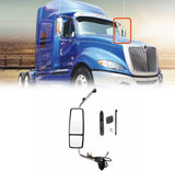 International ProStar Door Mirror – Chrome Heated Power, Door Mount (2002–2018) - RoadWest Truck Parts - B09T6QP723 - High Soar