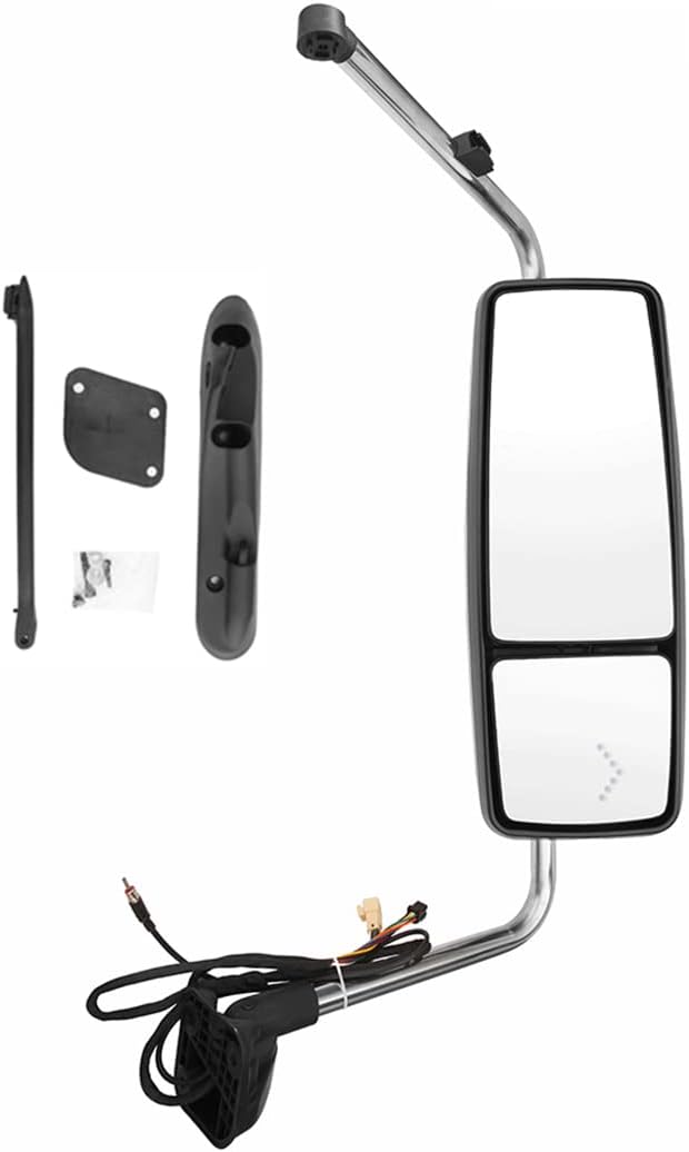 International ProStar Door Mirror – Chrome Heated Power, Door Mount (2002–2018) - RoadWest Truck Parts - B09T6QP723 - High Soar