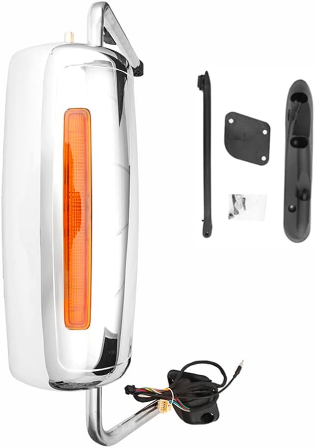 International ProStar Door Mirror – Chrome Heated Power, Door Mount (2002–2018) - RoadWest Truck Parts - B09T6SSH81 - High Soar