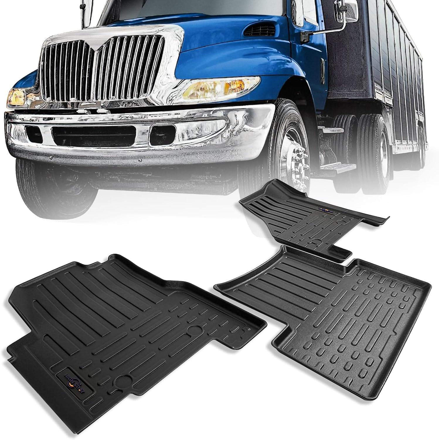 International ProStar/LoneStar/LT625/RH613 Floor Mats – Custom Fit (Automatic) - RoadWest Truck Parts - B09Z6N6CHF - High Soar