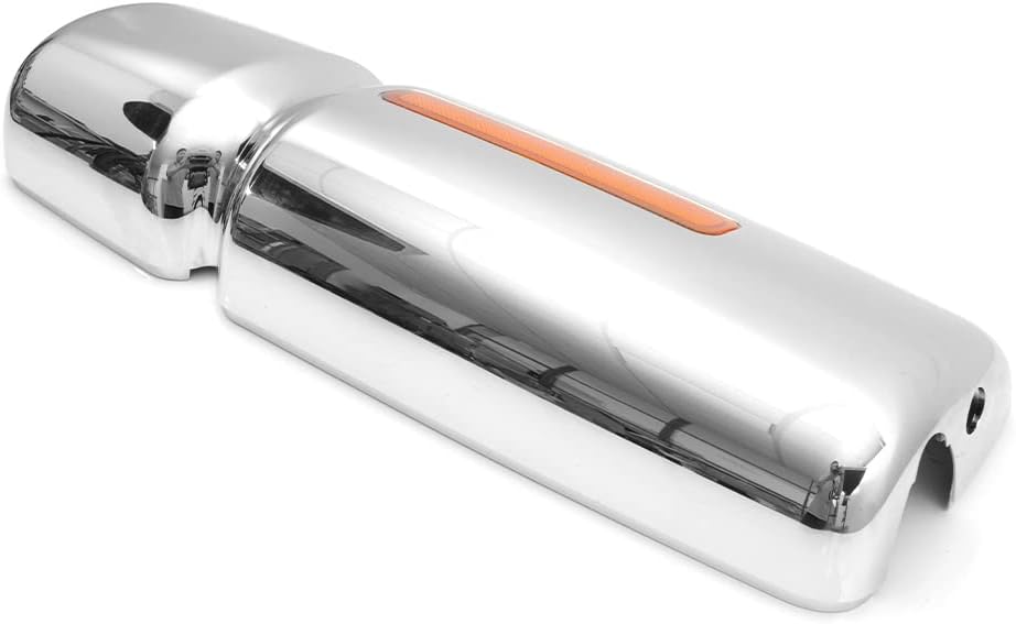 International WorkStar Mirror Covers – Chrome w/ Reflector (2002–2018) - RoadWest Truck Parts - B09WV836P1 - High Soar