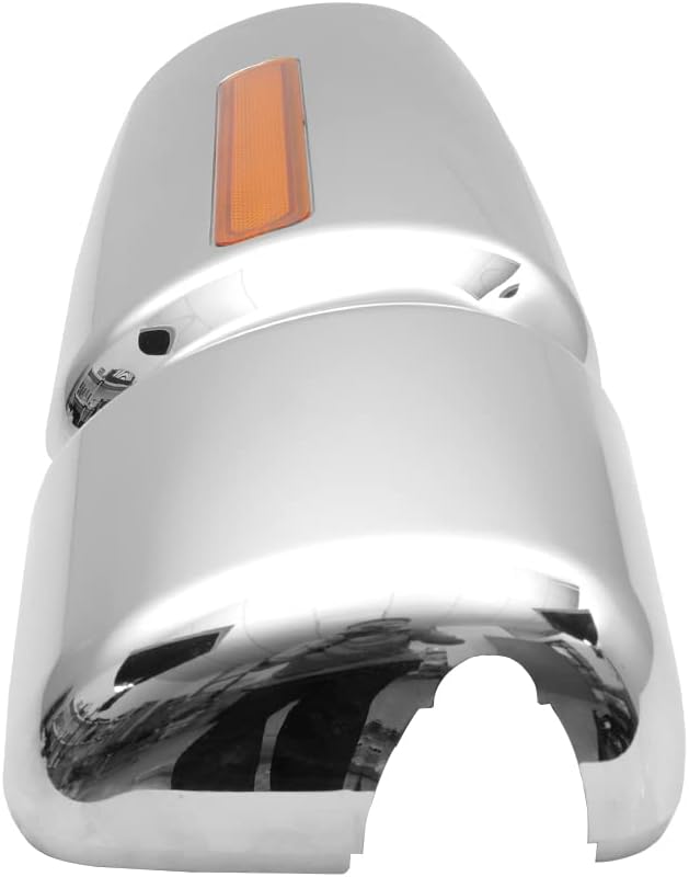 International WorkStar Mirror Covers – Chrome w/ Reflector (2002–2018) - RoadWest Truck Parts - B09WV836P1 - High Soar