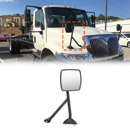 International WorkStar/DuraStar Hood Mirror Pair – Black (Fits 4300–8500 Series) - RoadWest Truck Parts - B09TZZYDS8 - High Soar