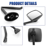 International WorkStar/DuraStar Hood Mirror Pair – Black (Fits 4300–8500 Series) - RoadWest Truck Parts - B09TZZYDS8 - High Soar