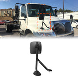 International WorkStar/DuraStar Hood Mirror Pair – Black (Fits 4300–8500 Series) - RoadWest Truck Parts - B09TZZYDS8 - High Soar