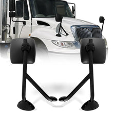 International WorkStar/DuraStar Hood Mirror Pair – Black (Fits 4300–8500 Series) - RoadWest Truck Parts - B0BJD96QJS - High Soar