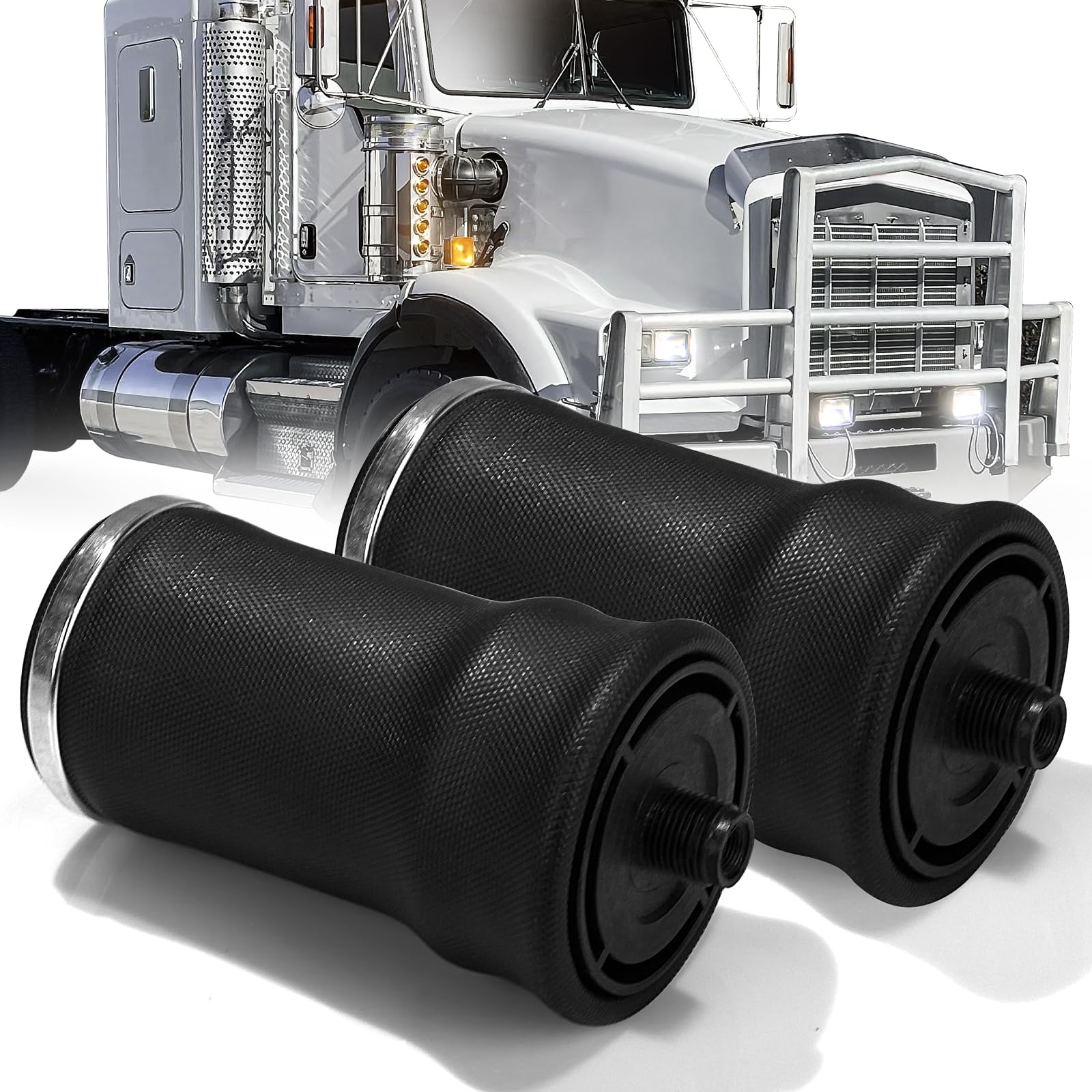 Kenworth AEROCAB Air Spring Bag Set – Replaces W02 - 358 - 7064 / 1102 - 0074 / Contitech SC29Y064 (2 PCS) - RoadWest Truck Parts - B0CG12W8TQ - High Soar