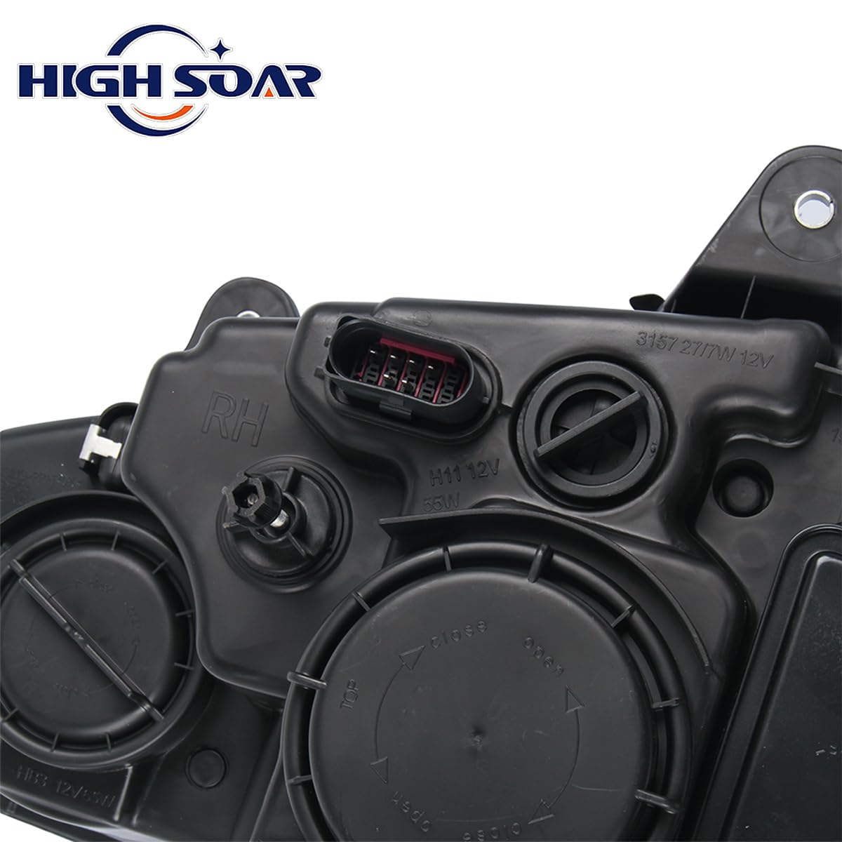 Kenworth T170–T700 LED Projector Headlights Pair (2008–2016) – DOT Approved - RoadWest Truck Parts - B08DXVZGM7 - High Soar