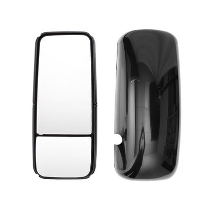 Kenworth T170–T800 Door Mirror – Heated, Black/Chrome - RoadWest Truck Parts - B09SPF6L9D - High Soar