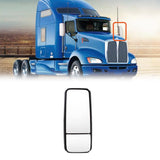 Kenworth T170–T800 Door Mirror – Heated, Black/Chrome - RoadWest Truck Parts - B09SPF6L9D - High Soar