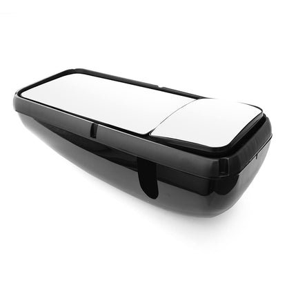 Kenworth T170–T800 Door Mirror – Heated, Black/Chrome - RoadWest Truck Parts - B09SPF6L9D - High Soar