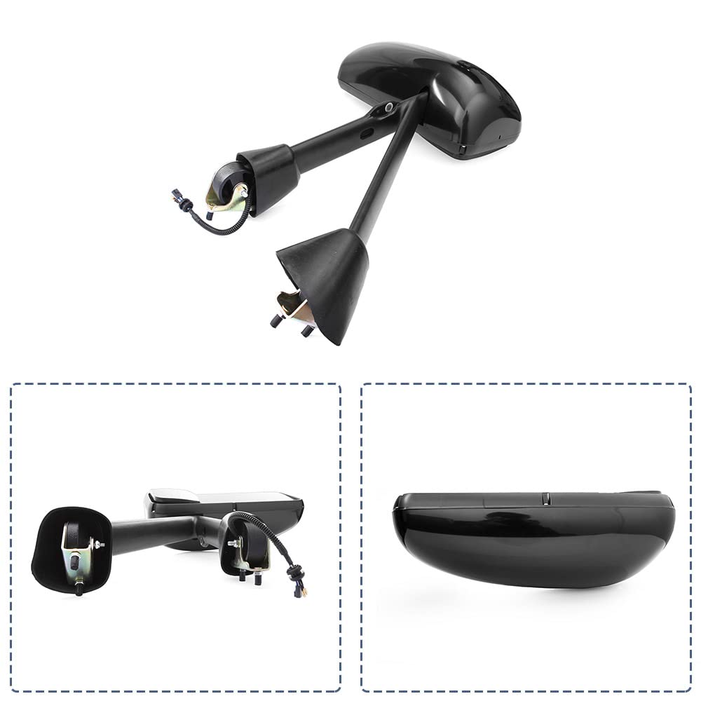 Kenworth T170–T800 Door Mirror – Power Heated, Chrome/Black - RoadWest Truck Parts - B08S76L2S9 - High Soar