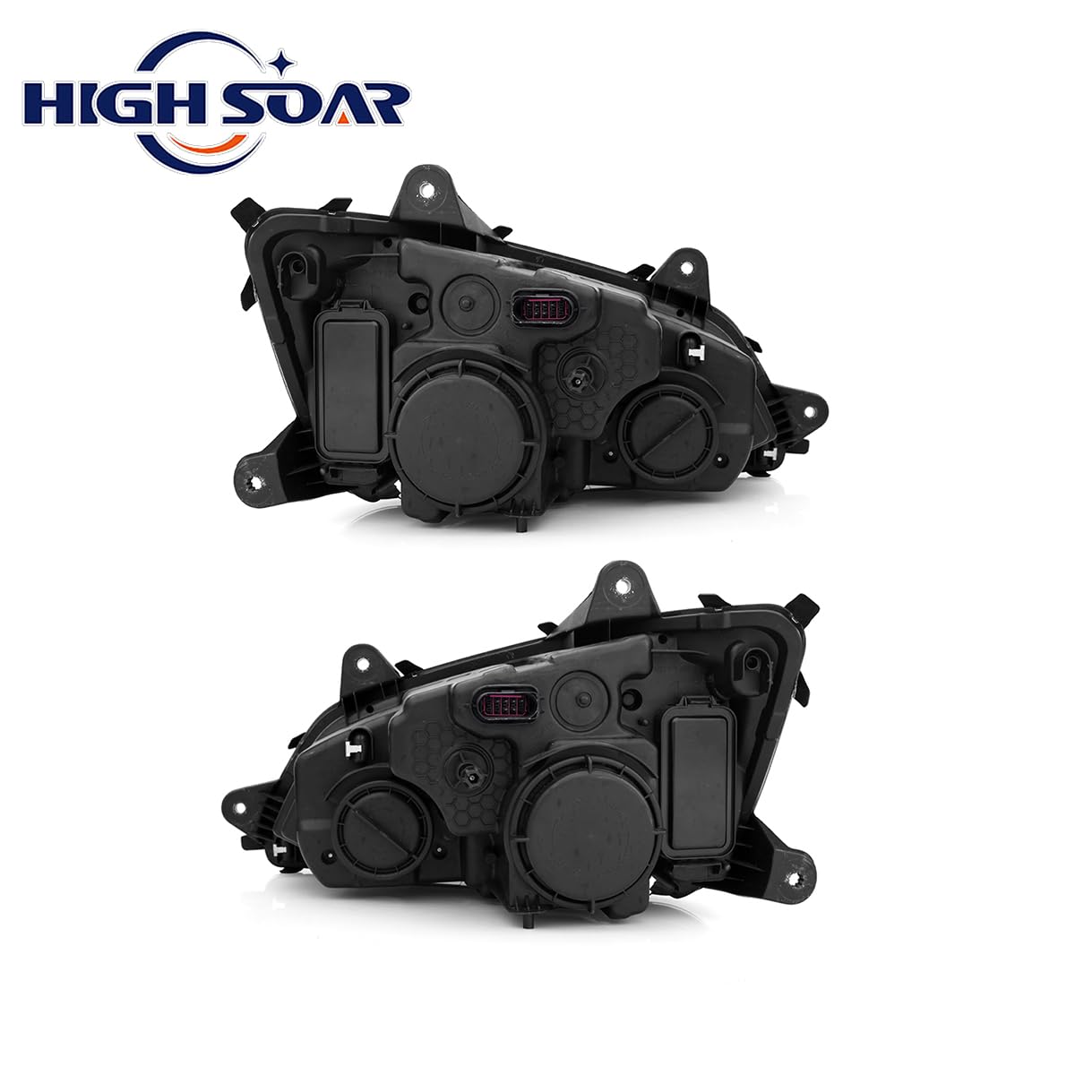 Kenworth T170–T800 LED Headlights Pair (2008–2016) - RoadWest Truck Parts - B0BTBF5P6B - High Soar