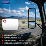 Kenworth T600/T660/T800 Heated Mirror Glass – Defrost Convex (2013–2018) - RoadWest Truck Parts - B0978XQNWC - High Soar