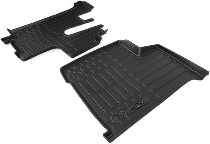 Kenworth T600/T660/T800/W900/T440 Seat Floor Liners 2pc (2006–2020) – All - Weather TPV - RoadWest Truck Parts - MZ-66305U - High Soar