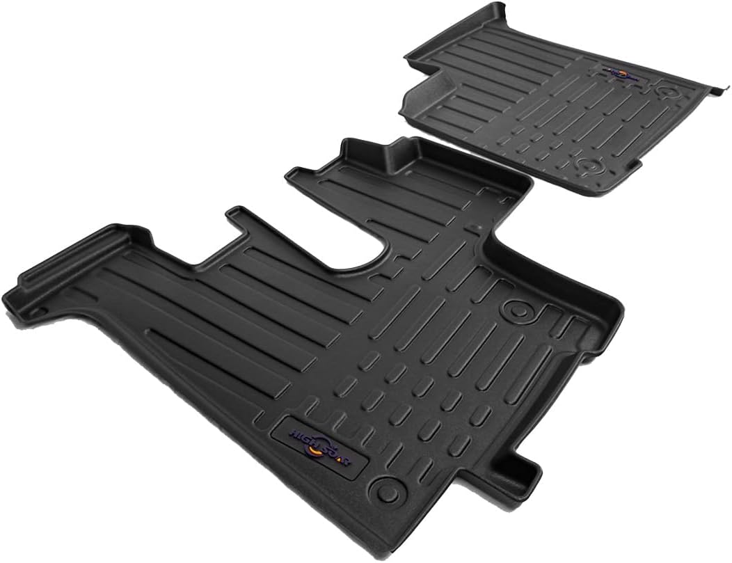 Kenworth T600/T660/T800/W900/T440 Seat Floor Liners 2pc (2006–2020) – All - Weather TPV - RoadWest Truck Parts - MZ-66305U - High Soar