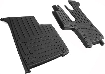Kenworth T600/T660/T800/W900/T440 Seat Floor Liners 2pc (2006–2020) – All - Weather TPV - RoadWest Truck Parts - MZ-66305U - High Soar