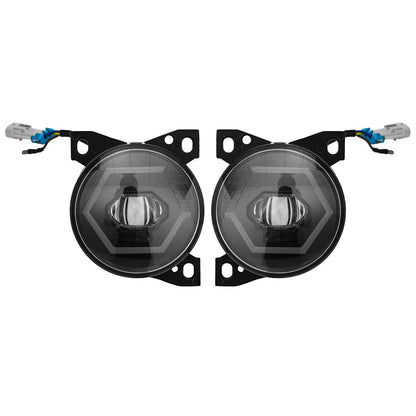 Kenworth T660 Front Fog Light Pair w/ Bulbs (2008–2015) – Waterproof - RoadWest Truck Parts - B08TLJV9FF - High Soar