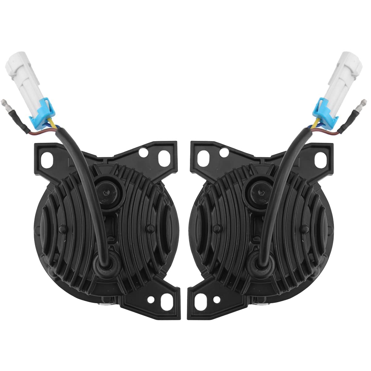 Kenworth T660 Front Fog Light Pair w/ Bulbs (2008–2015) – Waterproof - RoadWest Truck Parts - B08TLJV9FF - High Soar