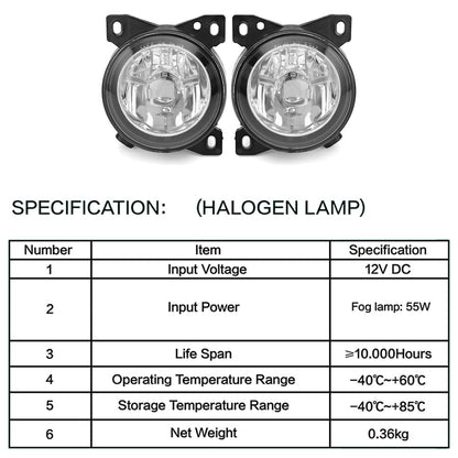 Kenworth T660 Front Fog Light Pair w/ Bulbs (2008–2015) – Waterproof - RoadWest Truck Parts - B08TLJV9FF - High Soar