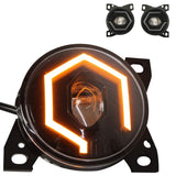 Kenworth T660 Front Fog Light Pair w/ Bulbs (2008–2015) – Waterproof - RoadWest Truck Parts - B08TLJV9FF - High Soar