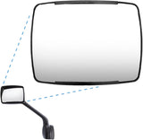 Kenworth T680 Hood Mirror Glass – Convex R320 Wide - Angle (Front) (Left/Right) - RoadWest Truck Parts - B09WQPNNKK - High Soar