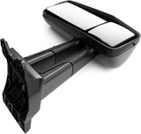 Kenworth T680/T880 Door Mirror w/ Arm – Heated Power, Black (RH Passenger) - RoadWest Truck Parts - B09ST6MJDY - High Soar