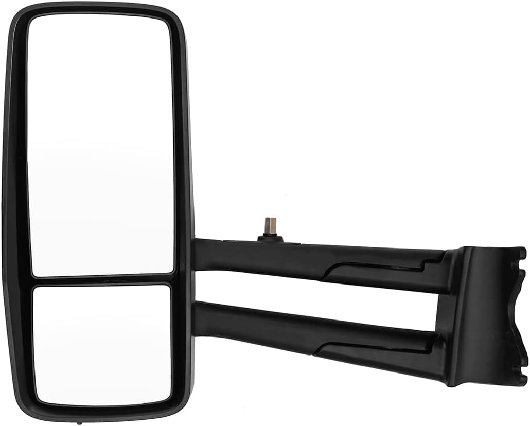 Kenworth T680/T880 Door Mirror w/ Arm – Heated Power, Black (RH Passenger) - RoadWest Truck Parts - B09ST6MJDY - High Soar