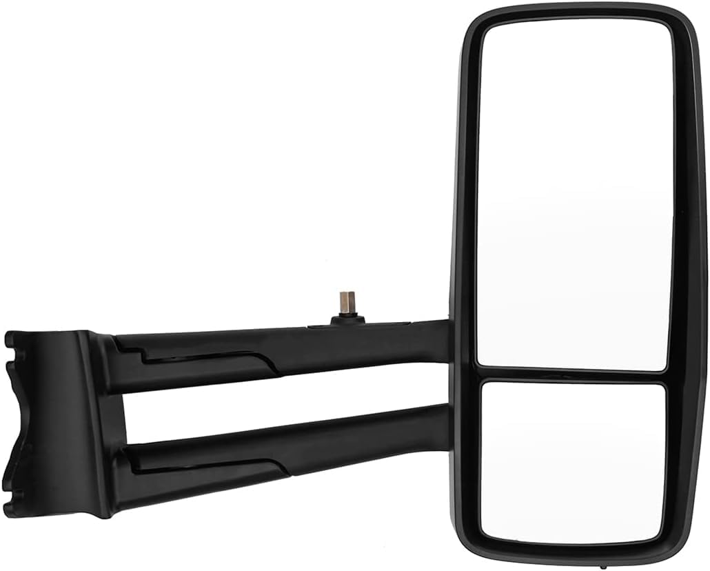 Kenworth T680/T880 Door Mirror w/ Arm – Heated Power, Black (RH Passenger) - RoadWest Truck Parts - B09STGQHPH - High Soar