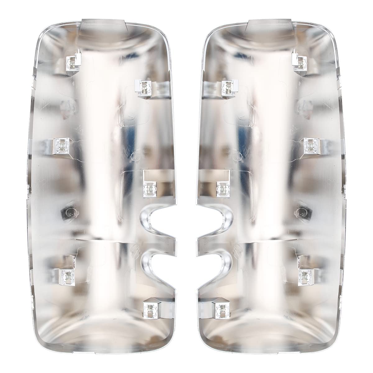 Kenworth T680/T880/W990 Door Mirror Covers Pair – Chrome - RoadWest Truck Parts - B09H5KDR44 - High Soar