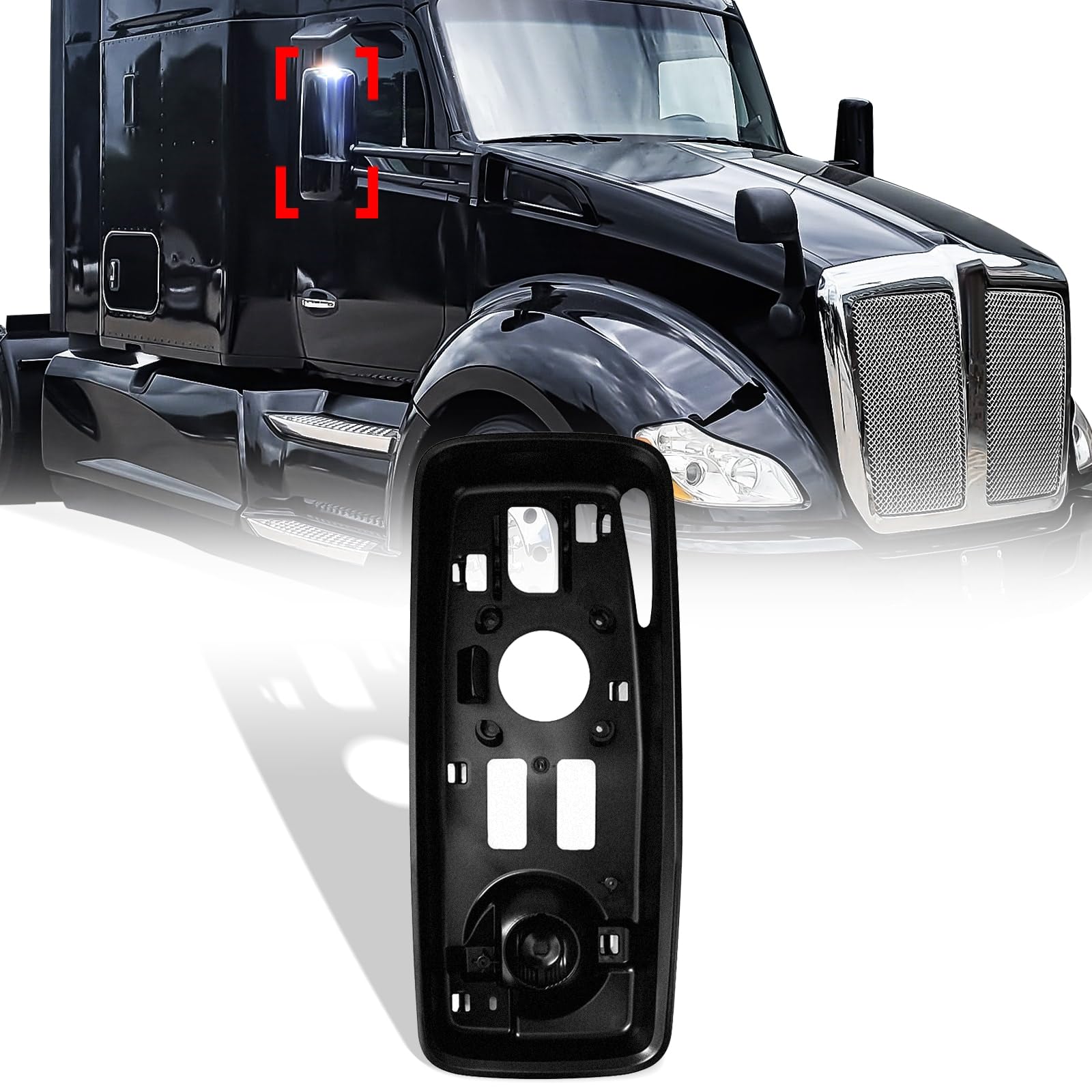 Kenworth T680/T880/W990 Door Mirror Mounting Frame - RoadWest Truck Parts - B09ST3CVDS - High Soar