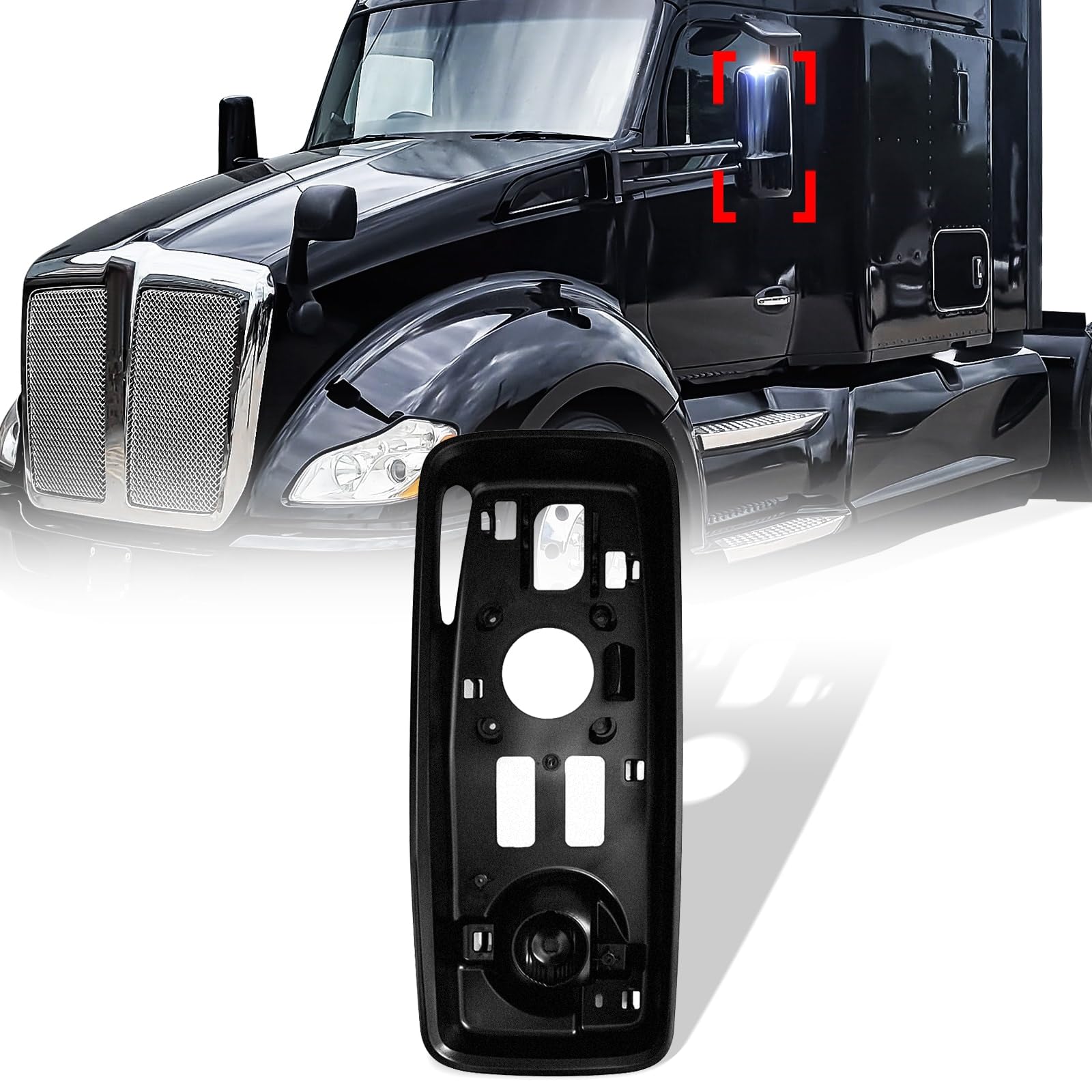 Kenworth T680/T880/W990 Door Mirror Mounting Frame - RoadWest Truck Parts - B09ST86FZK - High Soar