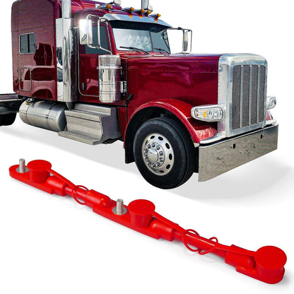 Negative Battery Cable Harness – 14" Overmolded Multi - Battery (2/3/4 Battery, Red/Black) - RoadWest Truck Parts - B0CC8TB98H - High Soar