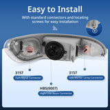 Peterbilt 325–387 Headlights Pair (2000–2015) – DOT Approved - RoadWest Truck Parts - B09MFKTFV7 - High Soar