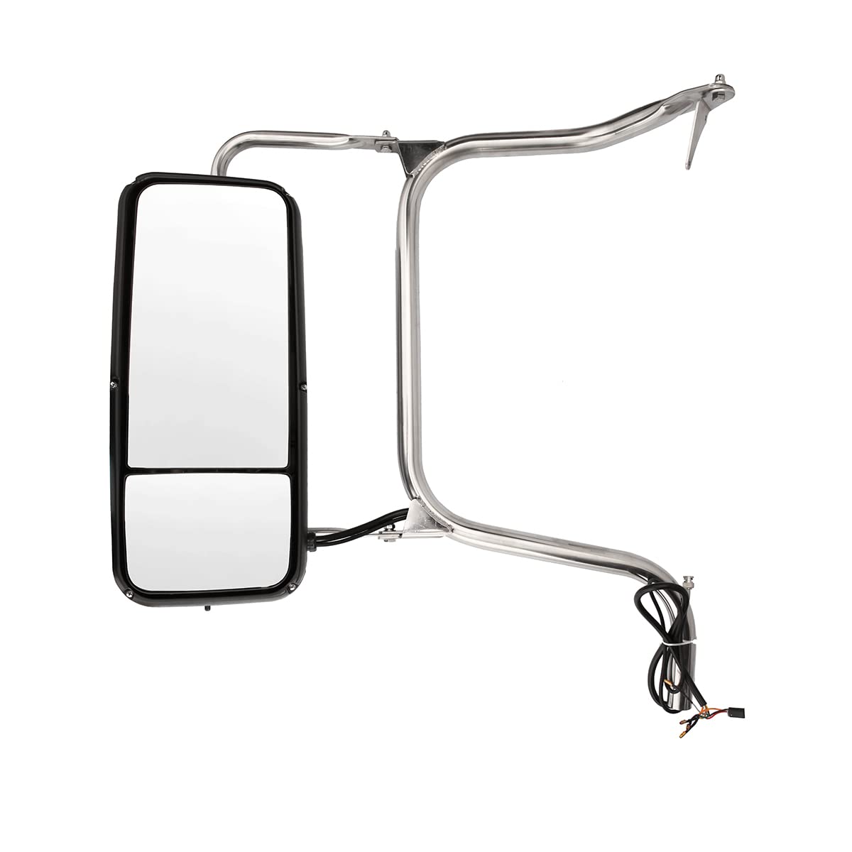 Peterbilt 325–389 Door Mirror Assembly – Chrome Heated Power (LH Driver) - RoadWest Truck Parts - MZ-3901-L - High Soar