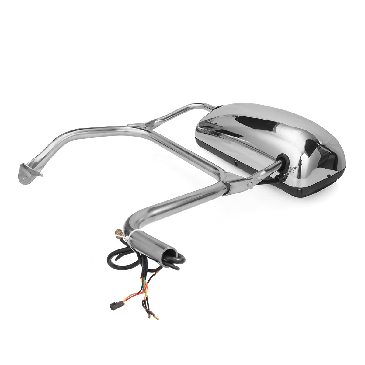 Peterbilt 325–389 Door Mirror Assembly – Chrome Heated Power (LH Driver) - RoadWest Truck Parts - MZ-3901-L - High Soar