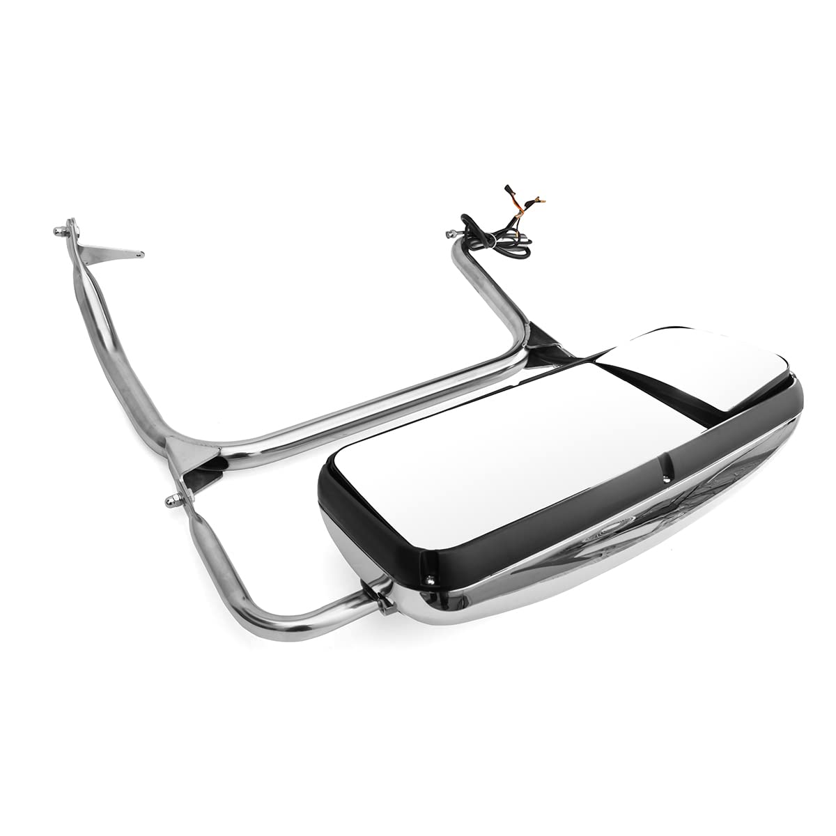 Peterbilt 325–389 Door Mirror Assembly – Chrome Heated Power (LH Driver) - RoadWest Truck Parts - MZ-3901-L - High Soar