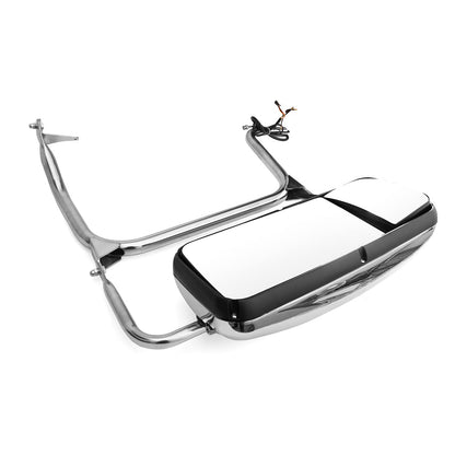 Peterbilt 325–389 Door Mirror Assembly – Chrome Heated Power (LH Driver) - RoadWest Truck Parts - MZ-3901-L - High Soar