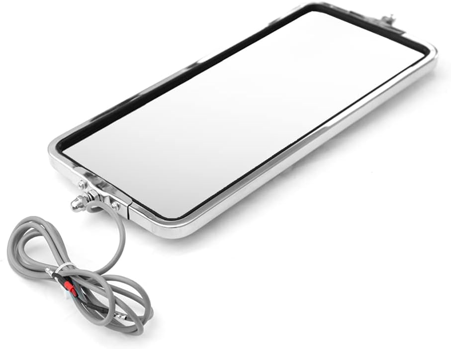 Peterbilt 335–389 Stainless Door Mirror Pair – Heated (Left & Right) - RoadWest Truck Parts - B09TK57J5P - High Soar