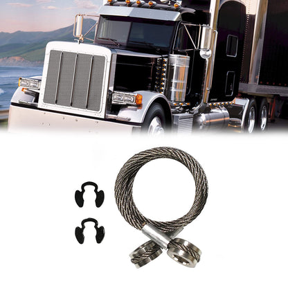 Peterbilt 357/375/377/378/379 Hood Control Cable (Long) – 924 - 5402 / HLK2047 - RoadWest Truck Parts - B0BXKW4FMW - High Soar