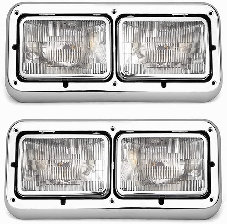 Peterbilt 359/362/378/379 4×6 Halogen Headlights Pair – Direct Fit - RoadWest Truck Parts - MZ-3350 - High Soar