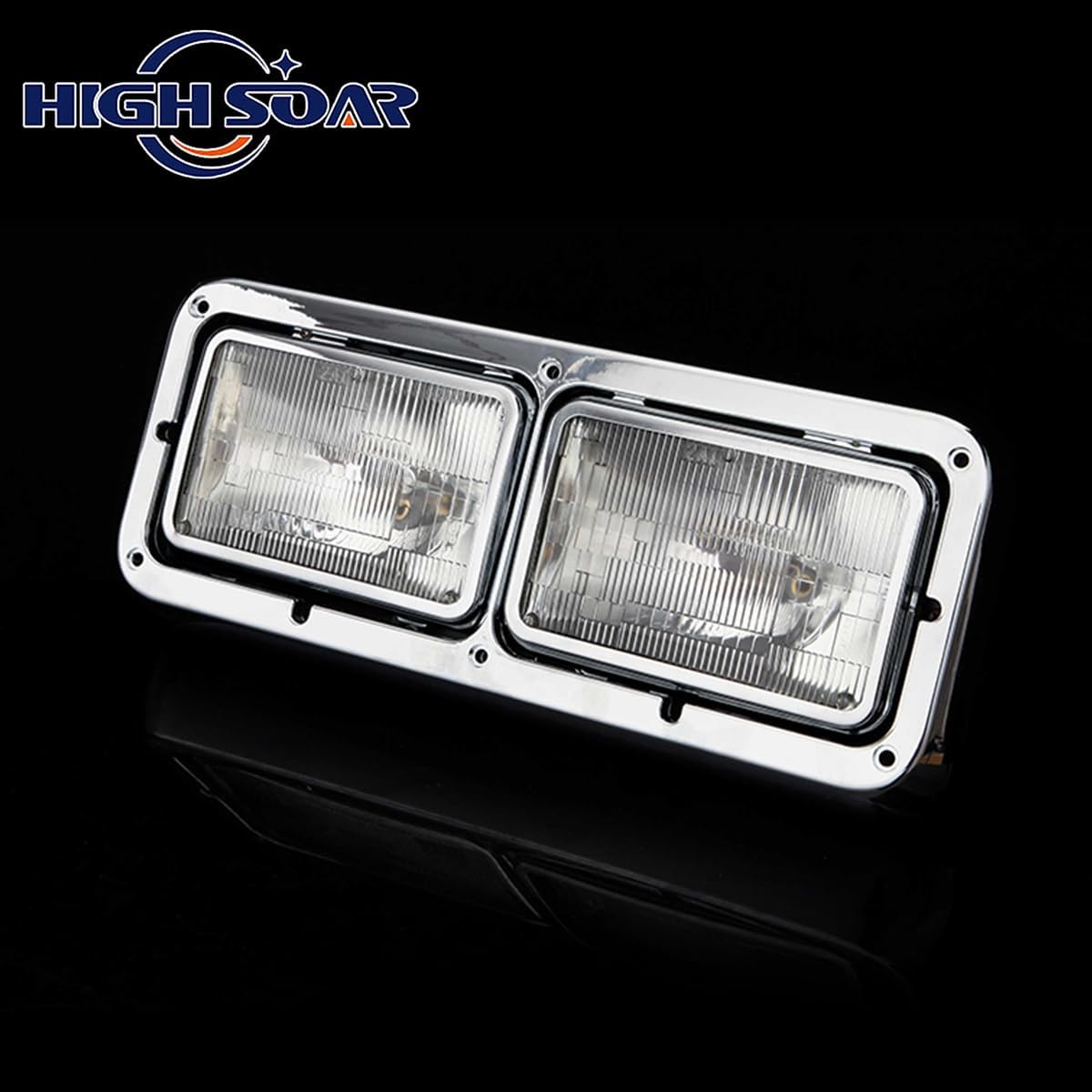 Peterbilt 359/362/378/379 4×6 Halogen Headlights Pair – Direct Fit - RoadWest Truck Parts - MZ-3350 - High Soar