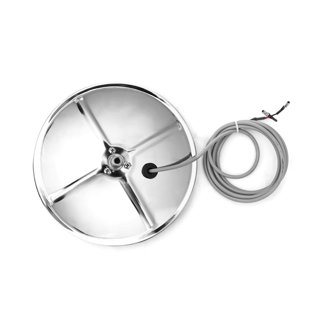 Peterbilt 365–389 Heated Convex Round Mirror – Stainless Steel (Universal Side Mirror) - RoadWest Truck Parts - B09TK58M4V - High Soar