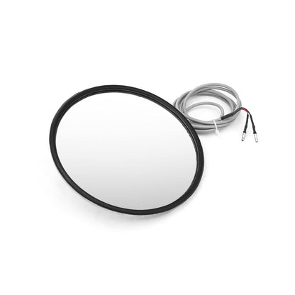 Peterbilt 365–389 Heated Convex Round Mirror – Stainless Steel (Universal Side Mirror) - RoadWest Truck Parts - B09TK58M4V - High Soar
