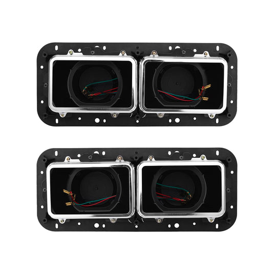 Peterbilt 378/379 4×6 truck headlight housing base with wire harness by ROADWEST, essential for headlight installation.