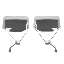 Peterbilt 579/587 Hood Mirror Covers Pair (2010–2021) – Chrome / Black - RoadWest Truck Parts - MZ-6819-04E-LR - High Soar