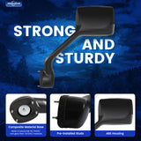 Peterbilt 579/587 Hood Mirror w/ Arm – Black (2010–2017) - RoadWest Truck Parts - B09H5KWVJ5 - High Soar